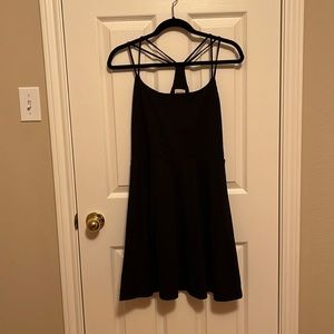 Mossimo Women’s size Large double strap knee length dress Black